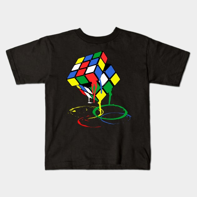 Cubics  meltdown. Kids T-Shirt by Artizan